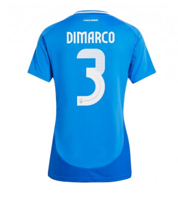 Italien Federico Dimarco #3 Hemmatröja Kvinnor EM 2024 Kortärmad